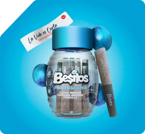 Besos Frozen Grapess Infused Pre Rolls 1