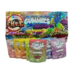 Puff LA Liquid Diamond x Hash Rosin Infused Gummies (500mg)